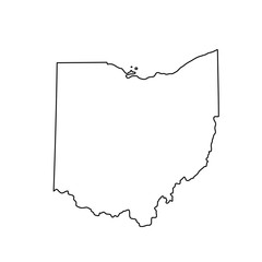 Ohio Silhouette Vector at Vectorified.com | Collection of Ohio ...