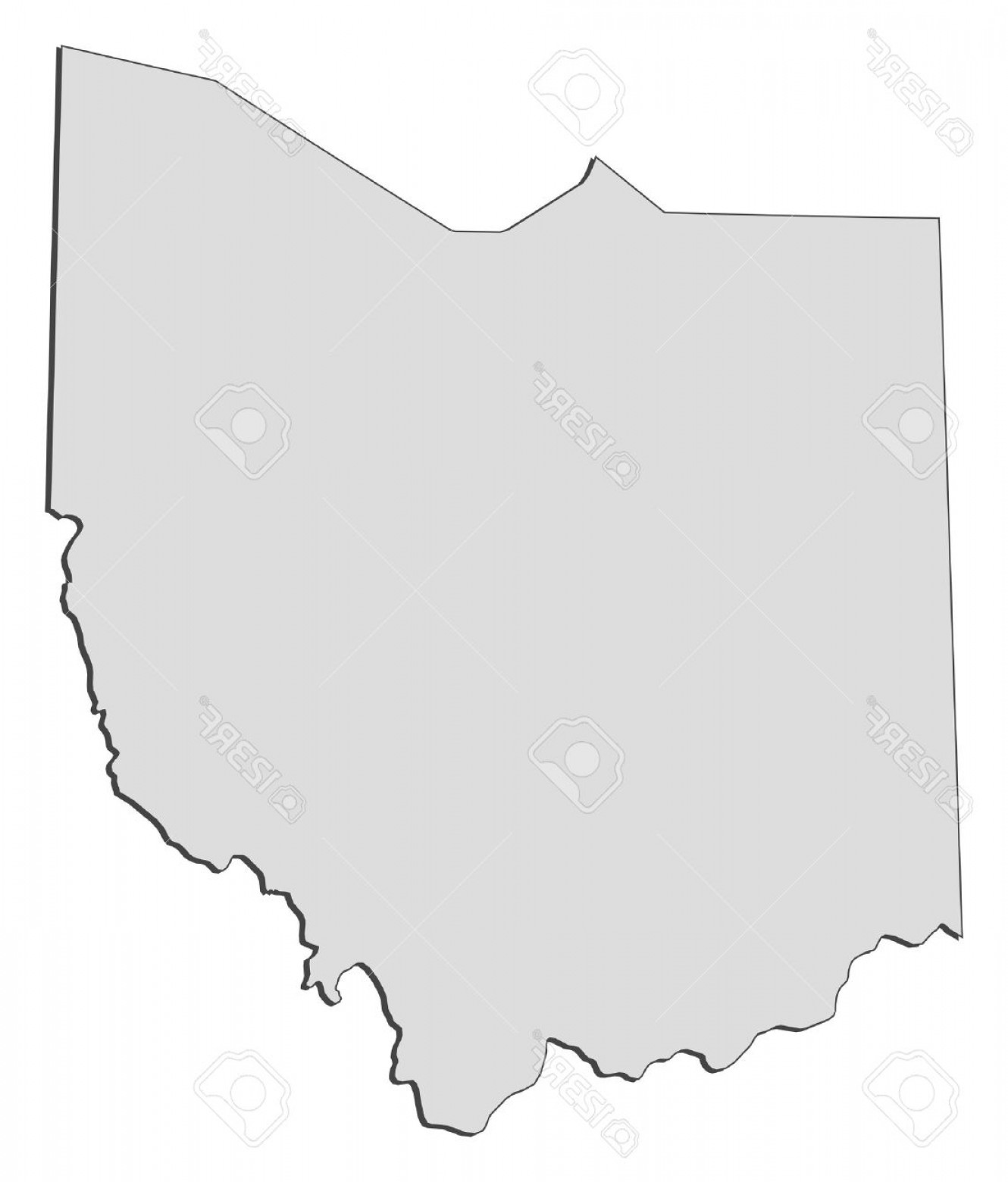 1330x1560 Photomap Of Ohio A State Of United States Studiogrfx
