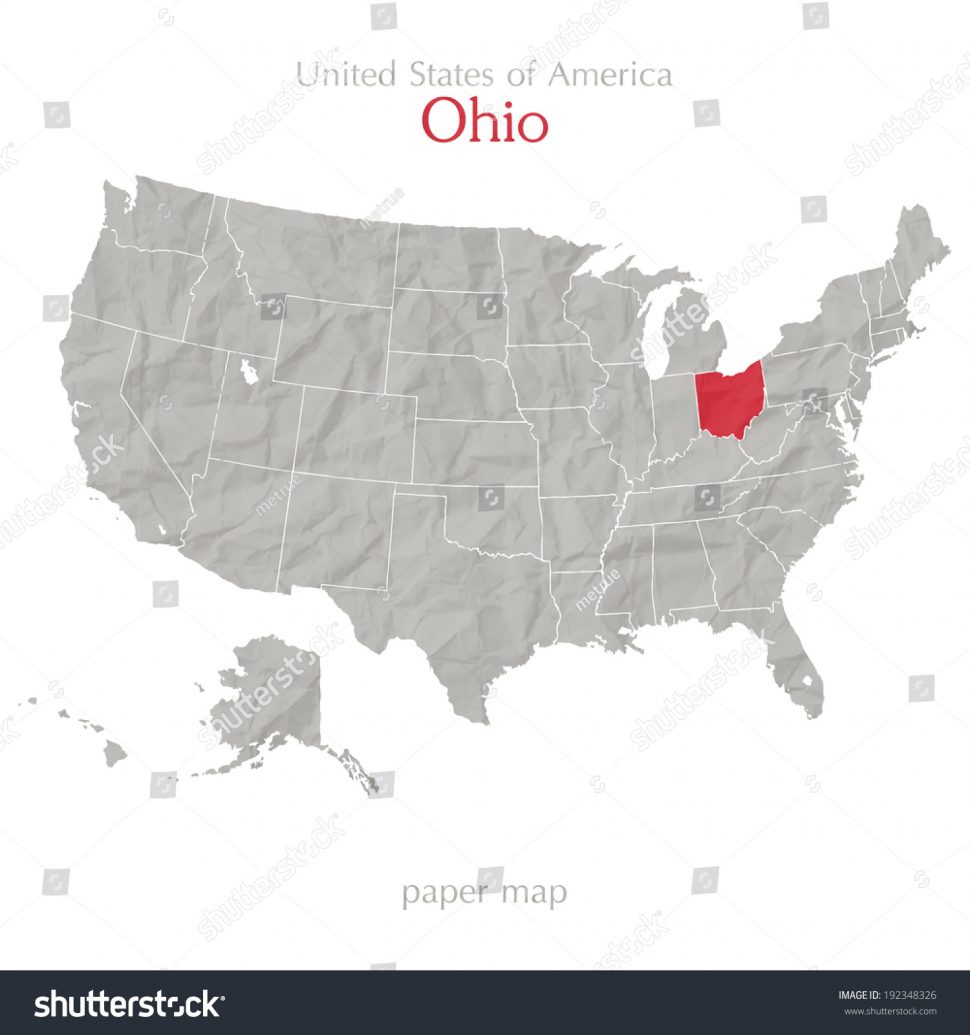 970x1035 Us Map United States America Map Ohio State Stock Vector Royalty