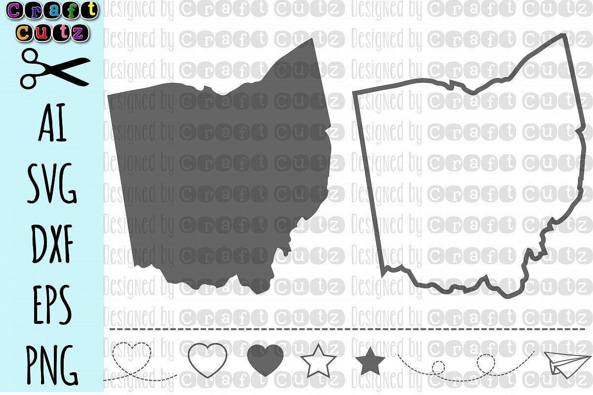 1200x800 Ohio State Files, Ohio Vector, United States State Clip