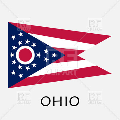 400x400 Flag Of Ohio State Vector Image Of Objects Zhukovskyi