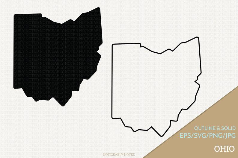 794x528 Ohio Vector State Clipart Oh Clip Art Ohio State Png Etsy