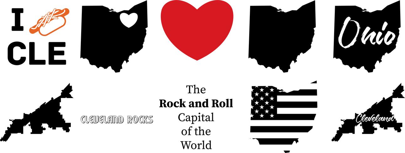 1292x490 Cleveland Ohio Vector