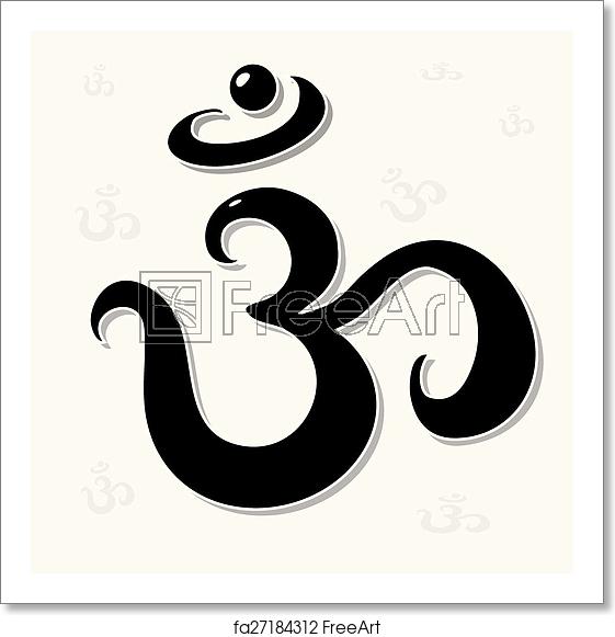 561x581 Free Art Print Of Om Symbol Om Hindu Lucky Symbol Vector