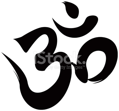 472x439 Vector Calligraphy Om, Aum Stock Vector