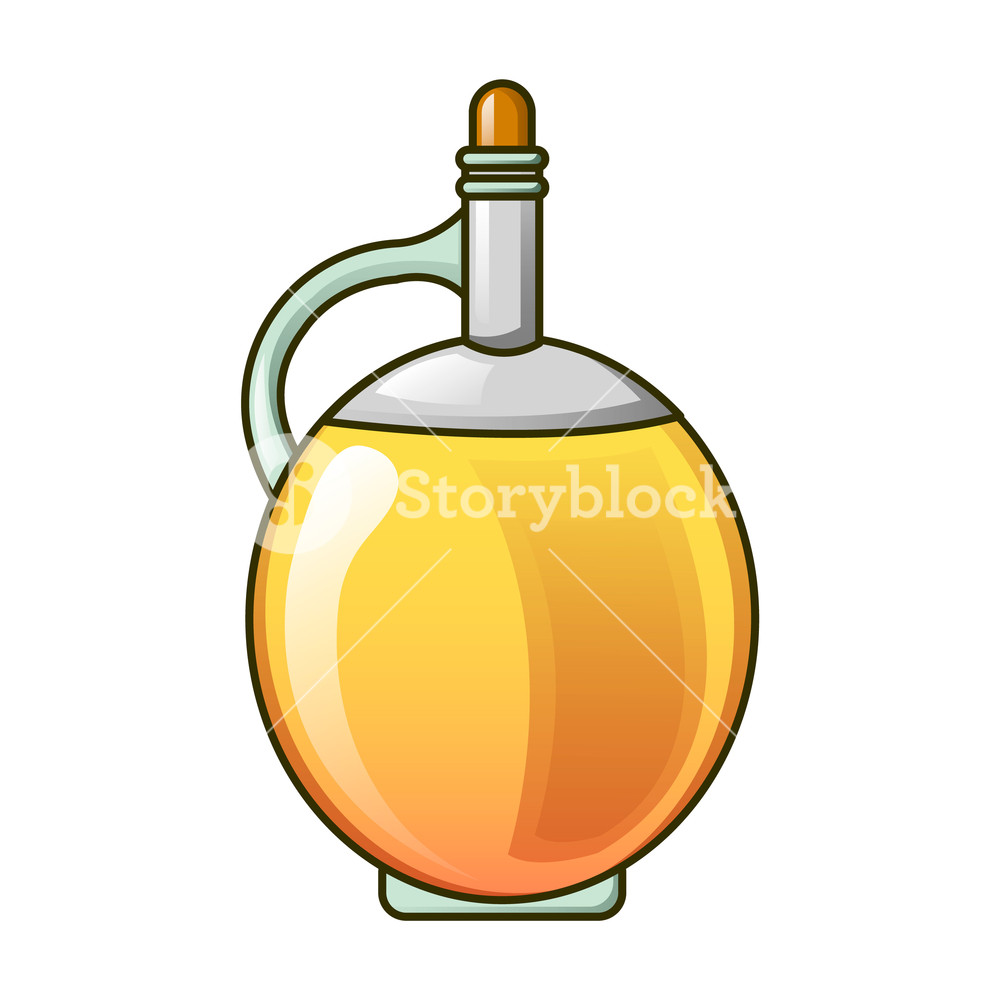 1000x1000 Round Olive Oil Bottle Icon Cartoon Of Round Olive Oil Bottle