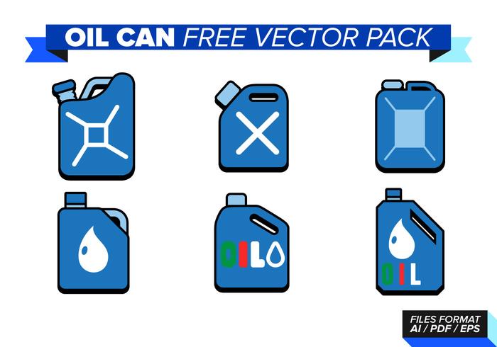 700x490 Oil Can Free Vector Pack