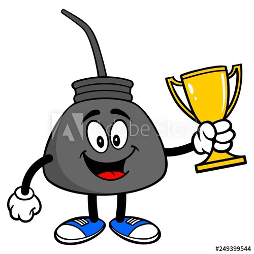 500x500 Oil Can With A Trophy