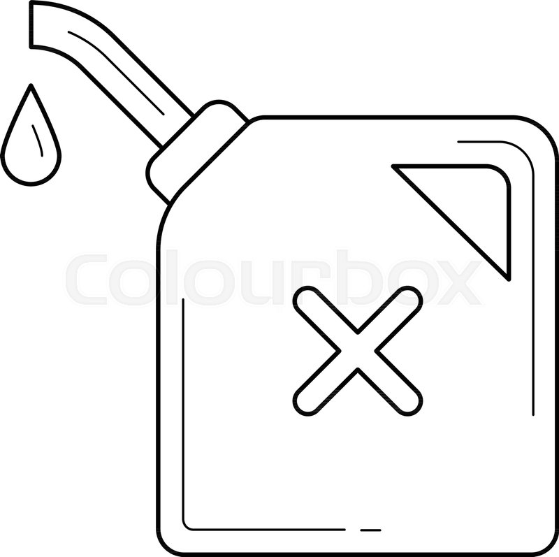 800x797 Oil Can Vector Line Icon Isolated On Stock Vector Colourbox