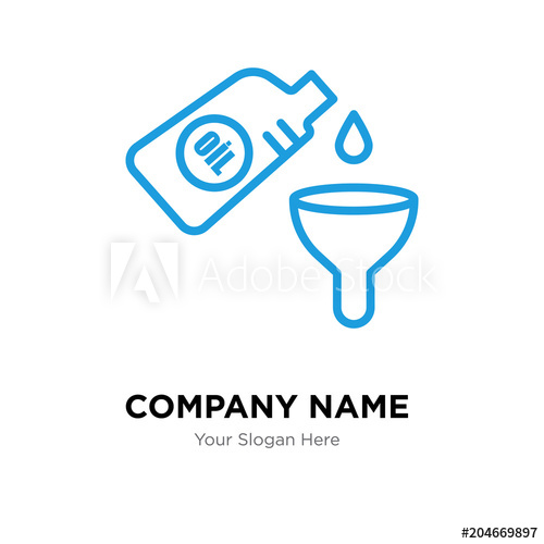 500x500 Oil Change Company Logo Design Template, Colorful Vector Icon