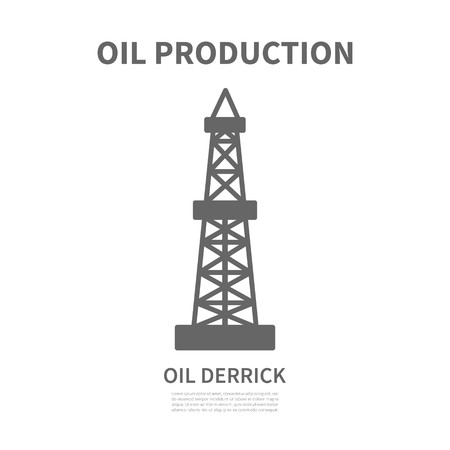450x450 Oil Derrick Vector Illustration Royalty Free Vector Graphics