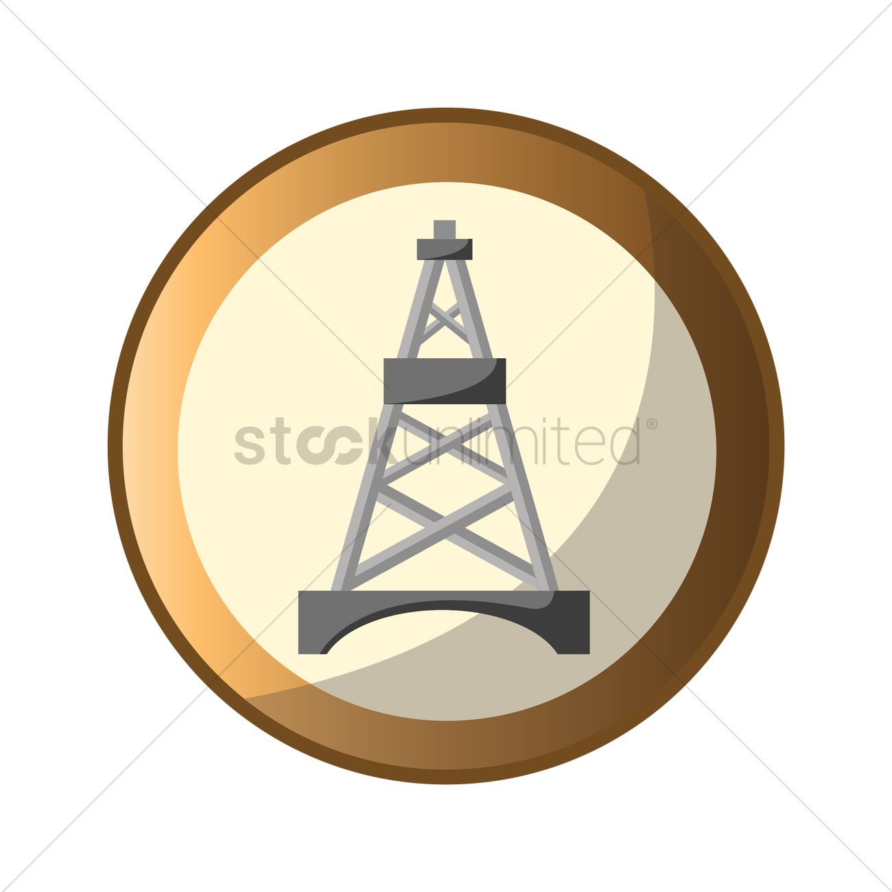 1300x1300 Oil Derrick Vector Image