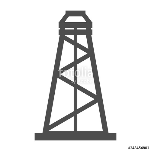 500x500 Oil Derrick Vector Stock Image And Royalty Free Vector