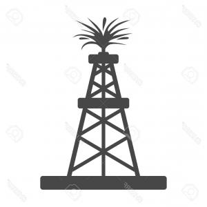 300x300 Photostock Vector Oil Rig Icon Flat Style Geekchicpro