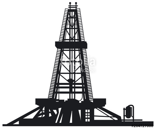 Oil Drilling Derrick Stock Image And Royalty Free Vector 500x417 Oil Drilling Derrick Stock Image And Royalty Free Vector