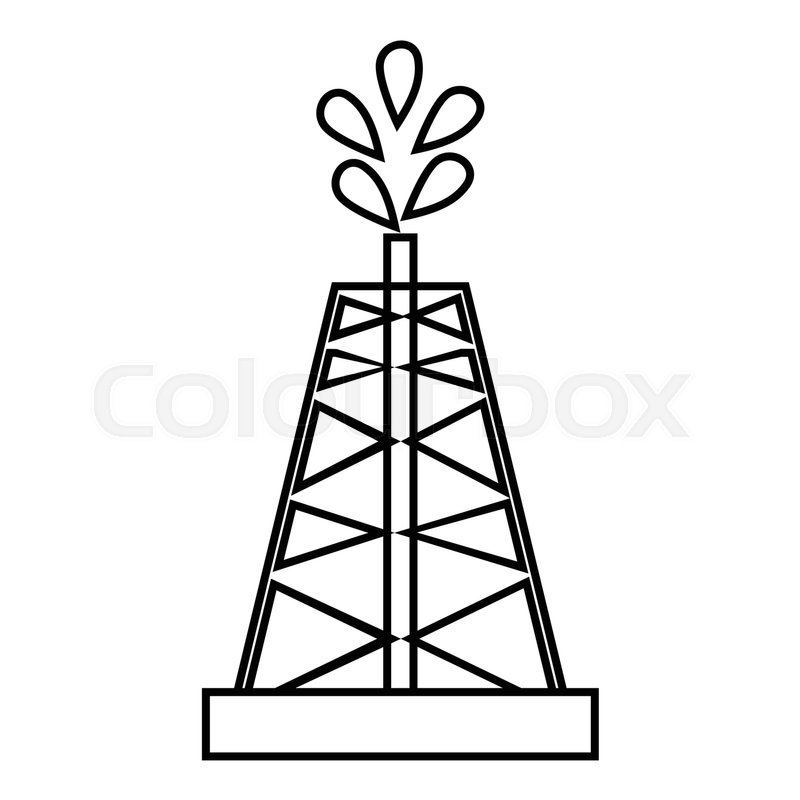 Drilling Of Oil Well Icon Outline Stock Vector Colourbox 800x800 Drilling Of Oil Well Icon Outline Stock Vector Colourbox