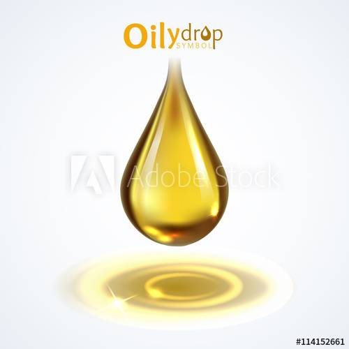 500x500 Oil Drop, Vector Icon