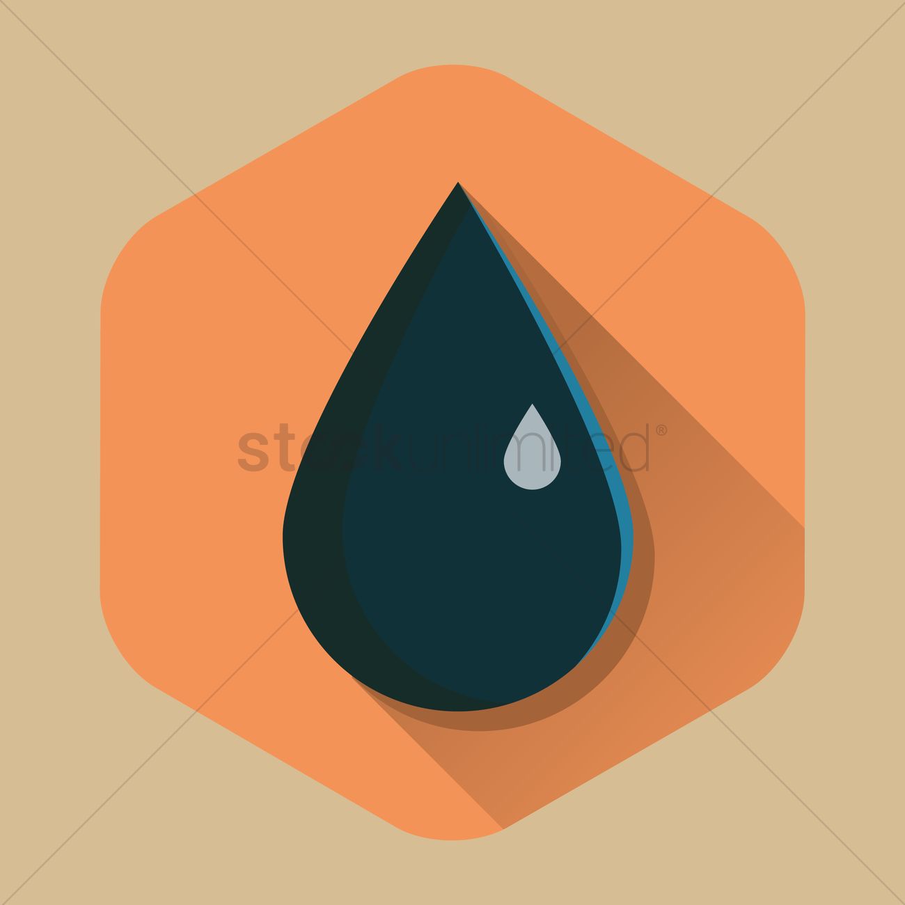 1300x1300 Oil Drop Vector Image