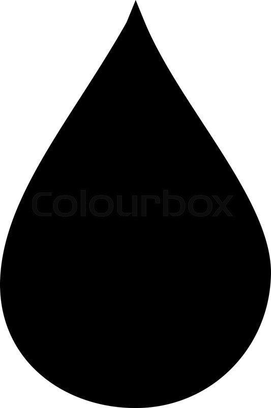 533x800 Oil Drop Vector Icon Symbol Flat Stock Vector Colourbox
