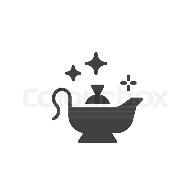 800x800 Magic Oil Lamp Vector Icon Filled Stock Vector Colourbox