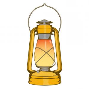 300x300 Antique Brass Old Kerosene Lamp Vector Catchsplace
