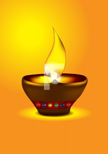 381x540 Diwali Diya