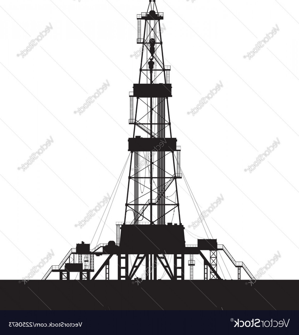 1156x1296 Oil Derrick Silhouette Vector Hoodamathrun