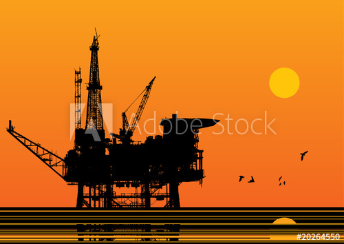 500x354 Oil Platform Vector