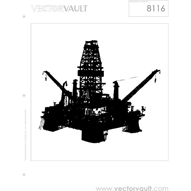 660x660 Oil Rig Free Vector
