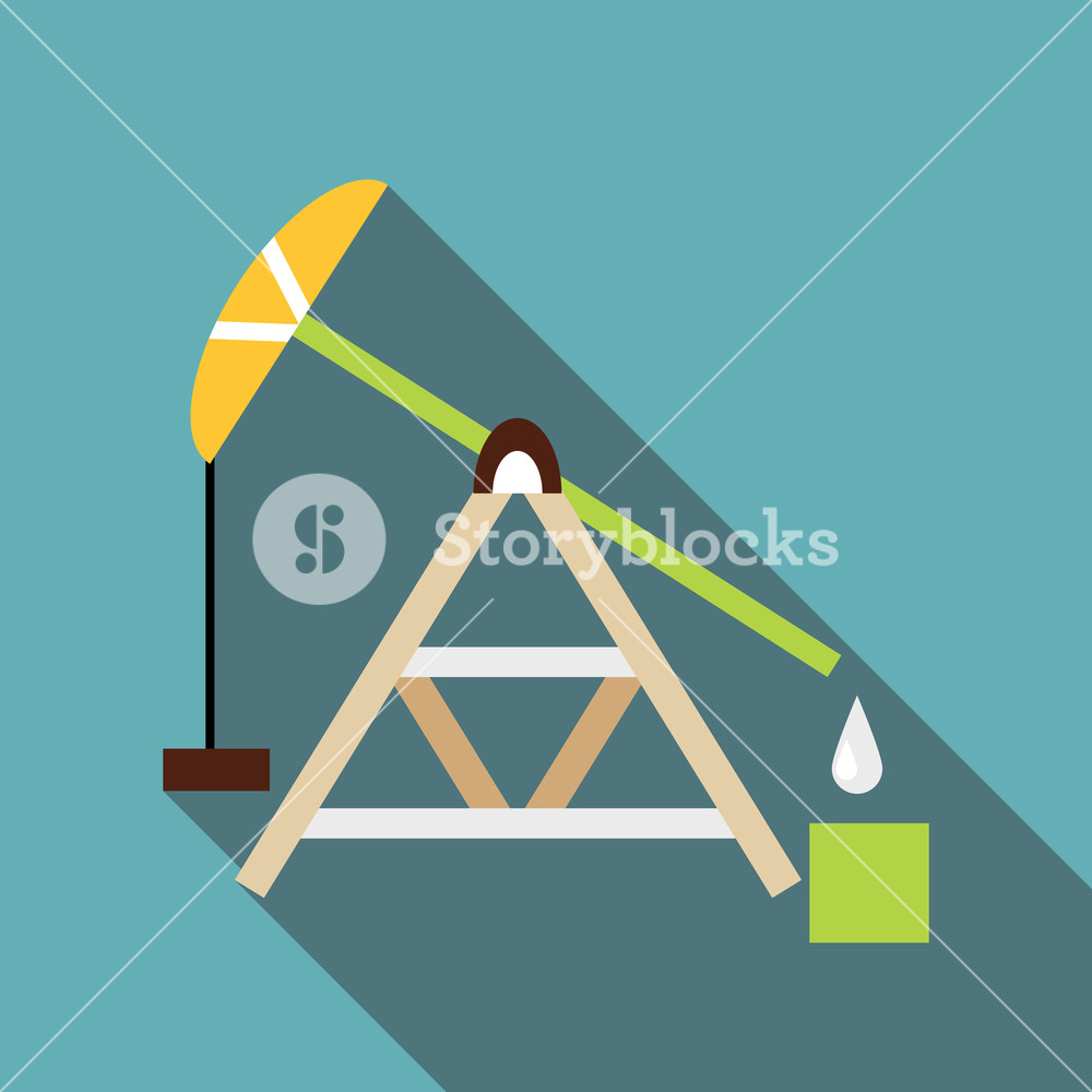 1000x1000 Oil Rig Icon Flat Illustration Of Oil Rig Vector Icon For Web