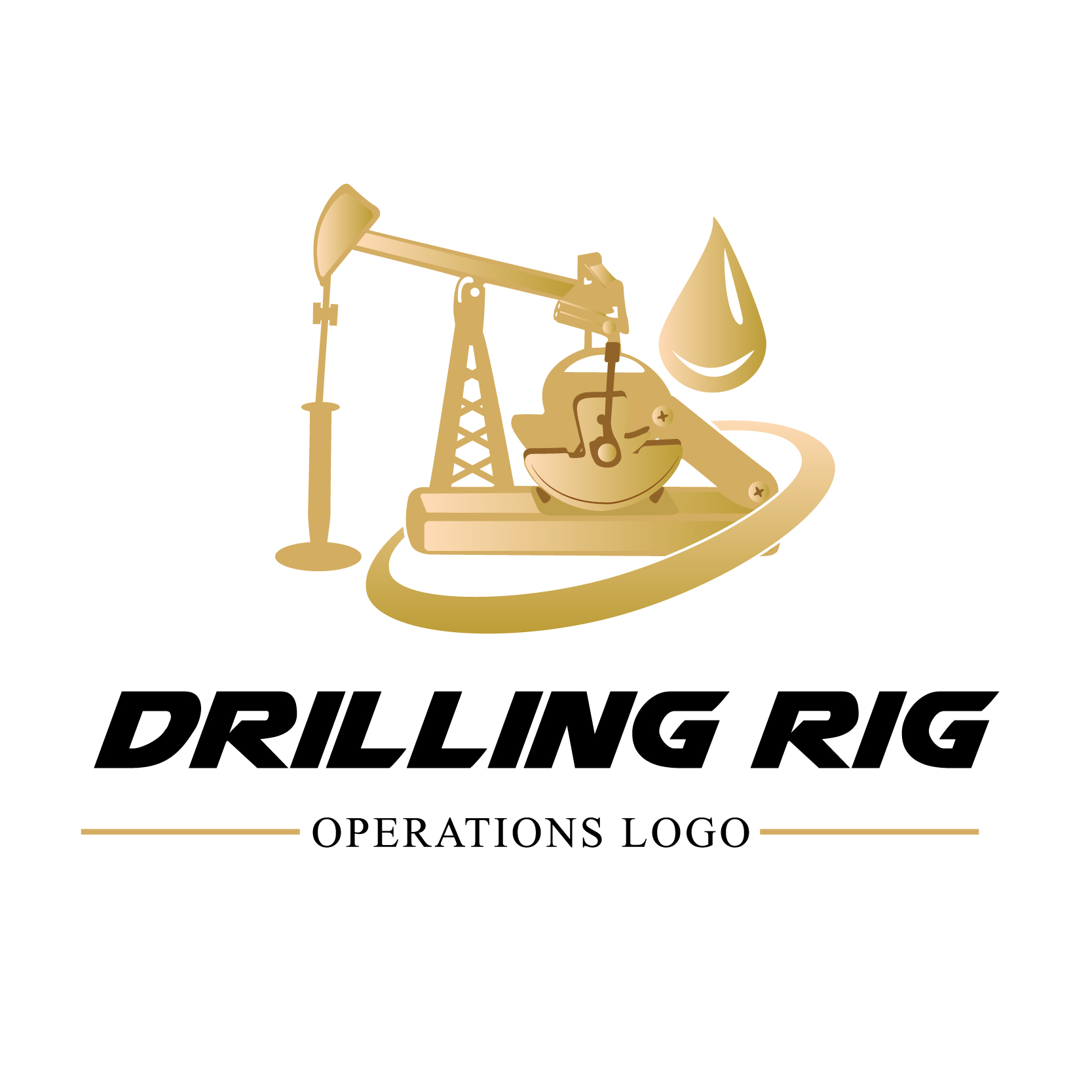 1667x1667 Drilling Rig Oil Drilling Vector Logo Vector Conversion Service