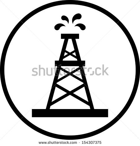 450x470 Oil Rig Vector Icon