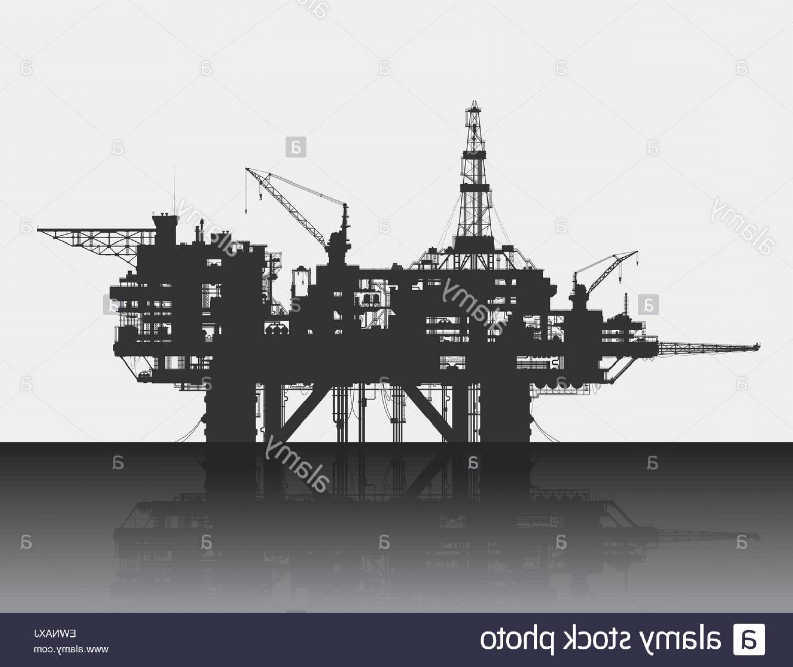 1560x1312 Stock Photo Sea Oil Rig Oil Platform In The Deep Sea Detailed