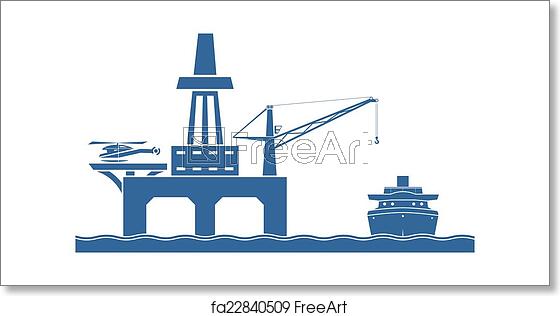 560x316 Free Art Print Of Offshore Oil Platform Offshore Oil Platform