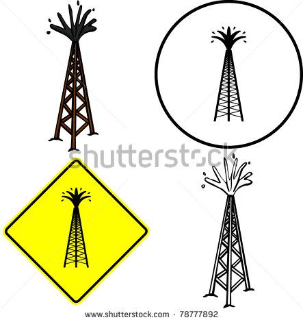 443x470 Oil Tower Vector Stock Vectors Vector Clip Art Shutterstock