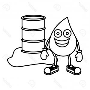 300x300 Photostock Vector Color Image Cartoon Oil Crude Tower Vector