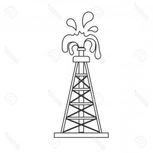 300x300 Photostock Vector Oil Rig Vector Icon Catchsplace