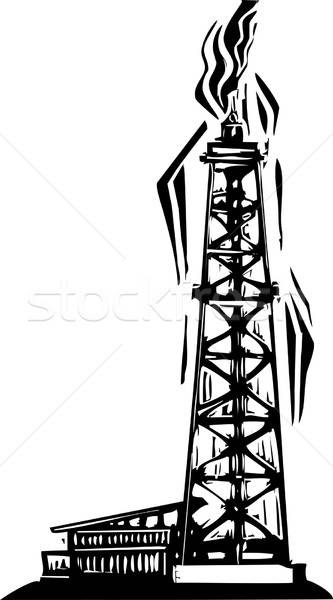 333x600 Oil Well Vector Illustration Jeffrey Thompson