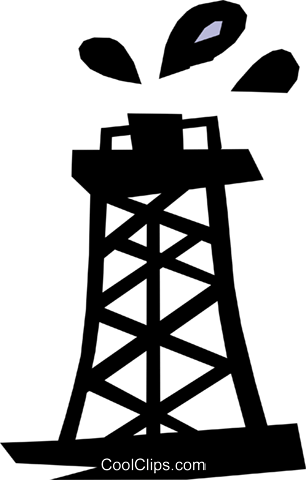 306x480 Oil Well Royalty Free Vector Clip Art Illustration