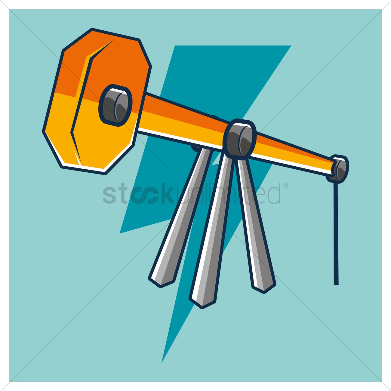 1300x1300 Oil Well Extraction Rig Vector Image