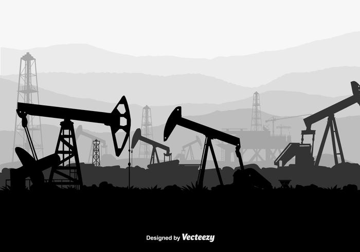 700x490 Oil Field Vector Background