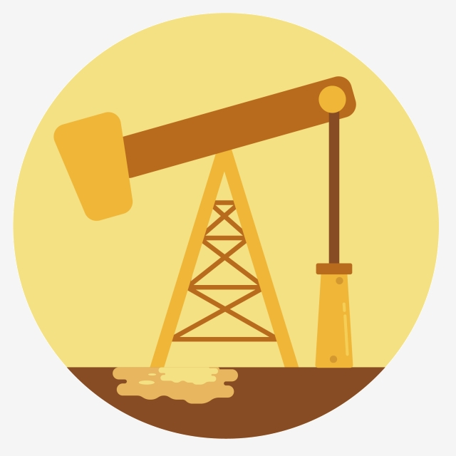 640x640 Oilfield Drilling Machine Silhouette