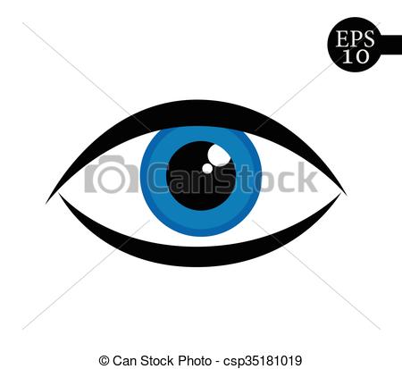 450x413 Ojo, Vector, Illustration Icono Hermoso, Azul, Ojo De La