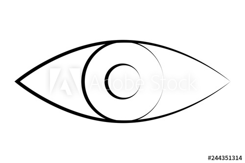 500x334 Silueta De Un Ojo Mirando