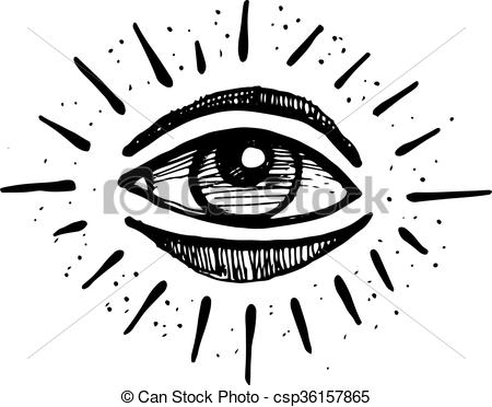 450x372 Vector, Ojo, Humano Dibujado, Ojo, Humano, Mano