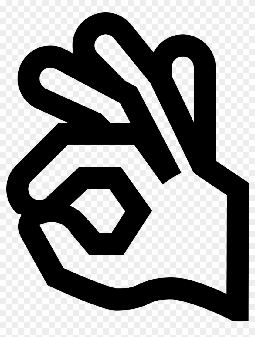 840x1108 Ok Hand Vector