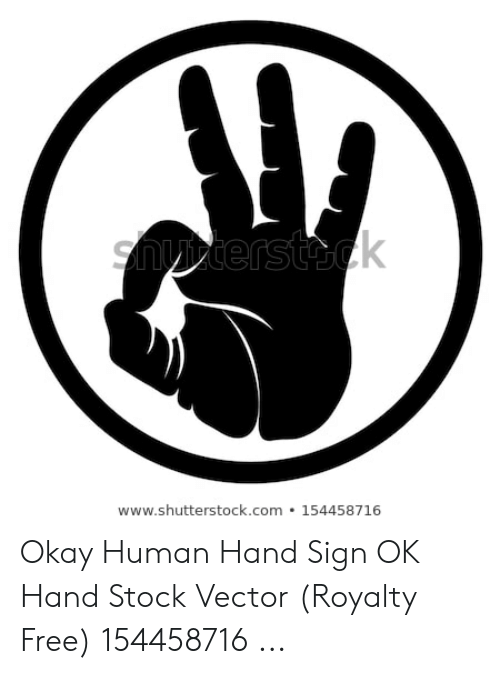 500x674 Okay Human Hand Sign Ok Hand Stock