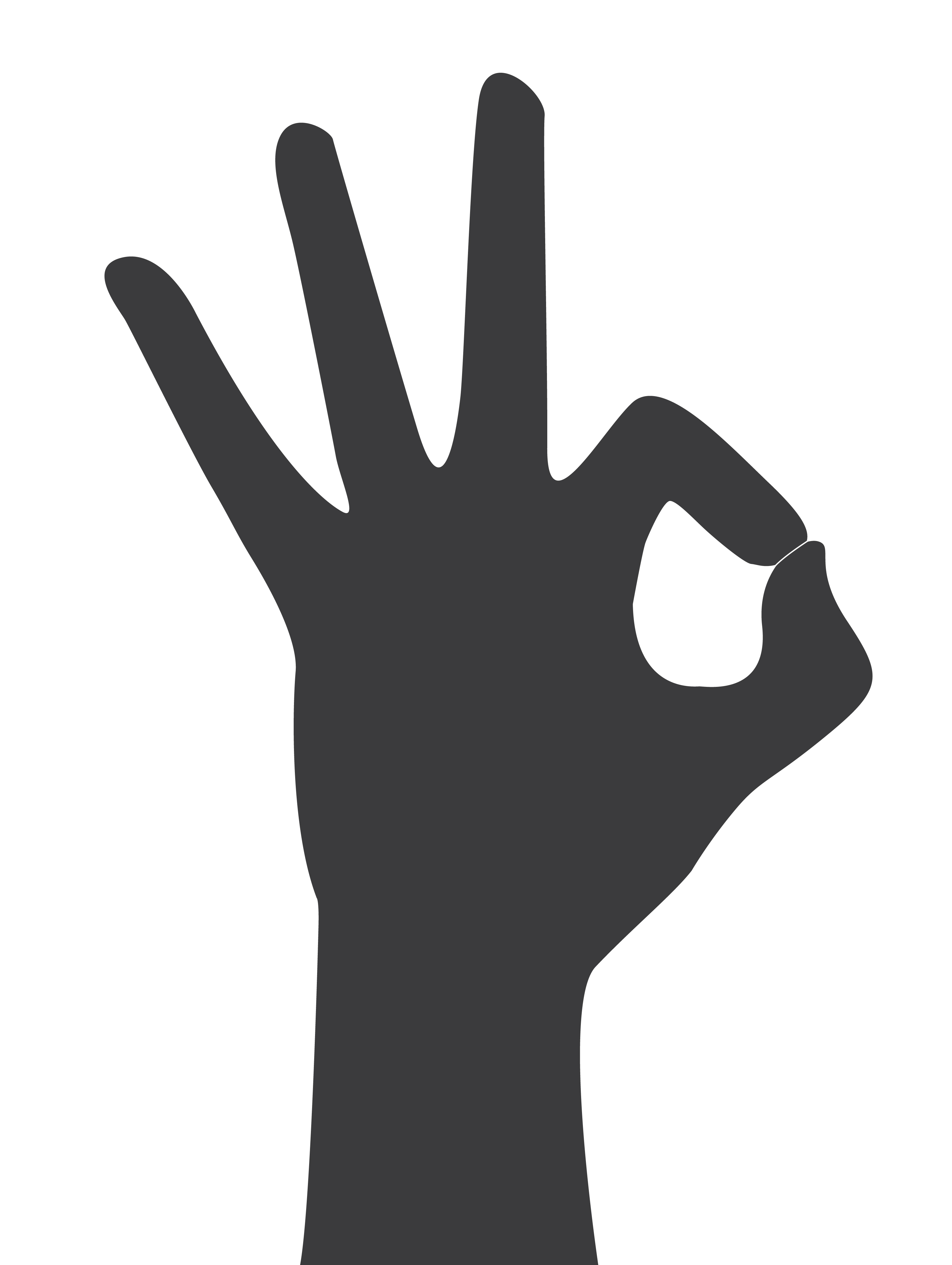 3206x4260 Hands Okay Sign Vector