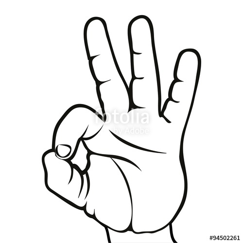 500x500 Okay Hand Sign