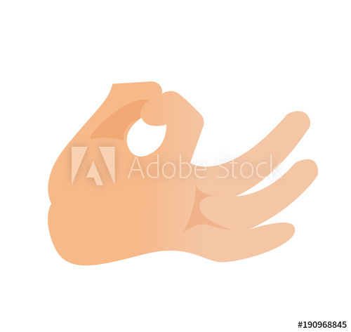 Human Hand Showing Ok Sign Vector Cartoon Illustration Isolated 500x473 Human Hand Showing Ok Sign Vector Cartoon Illustration Isolated